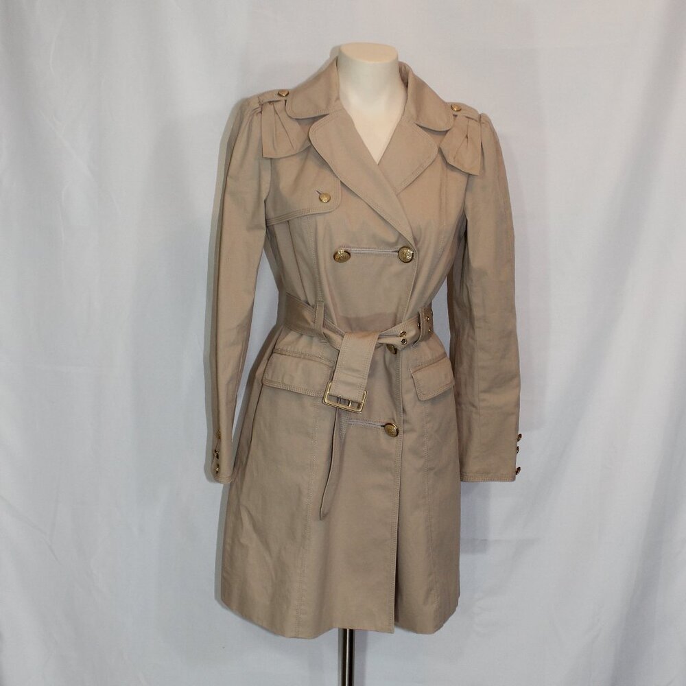 Vintage Juicy Couture Women’s Trench Coat  in beige size Medium